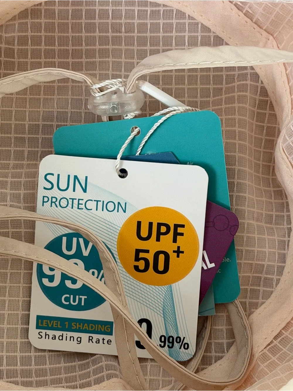 Peach Women's Foldable Wide-Brim Sun protection Hat - UPF 50+ Waterproof NWT